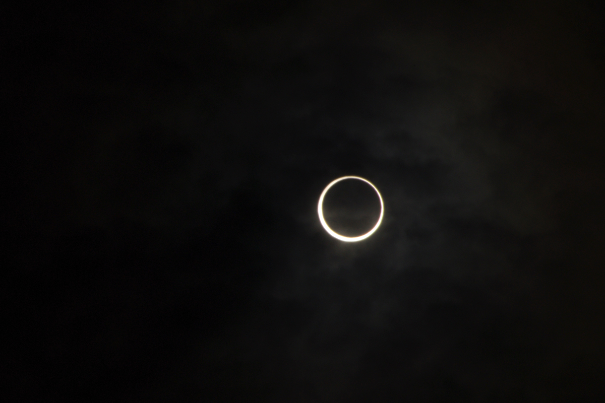 金環日食（2012年5月21日）7:34