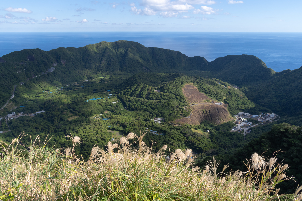 大凸部から見た二重カルデラ